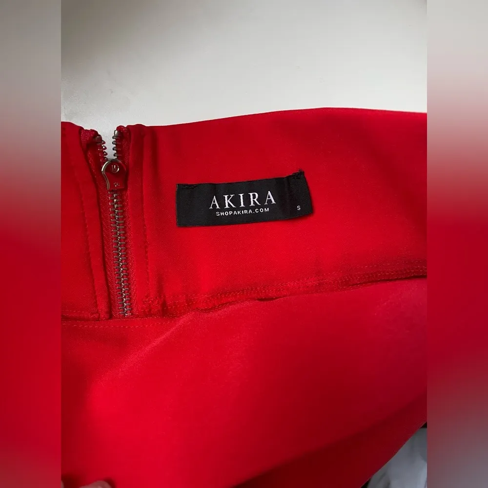 ⚠️SOLD⚠️AKIRA Red high waisted mini skirt - Image 3