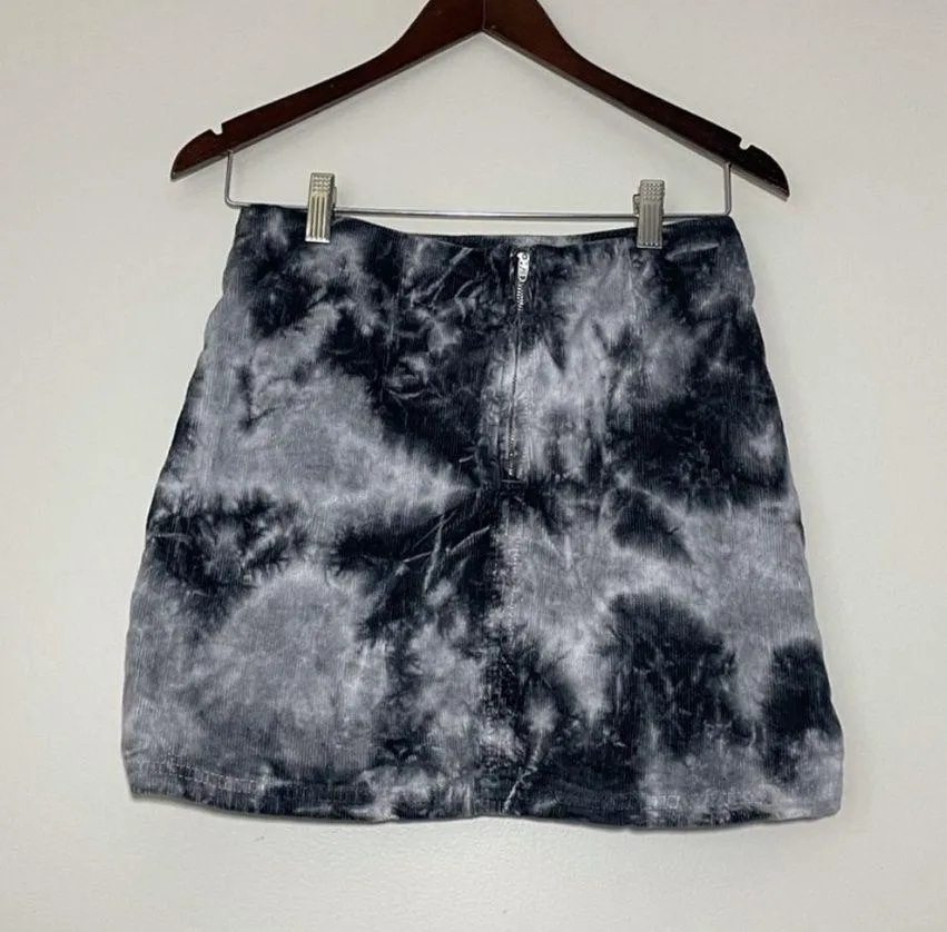 UO BDG Black Cal Mono Tie Dye Skirt - Image 7