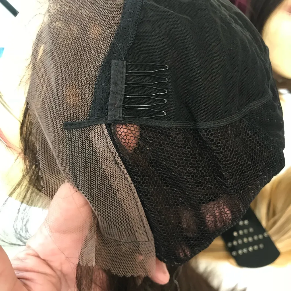 Wig fulllace long brown highlights hair blende New Size 24 - Image 7