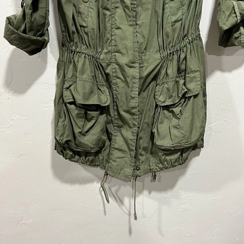 Wilster Olive Green Military Jacket Green Size XS - Image 2