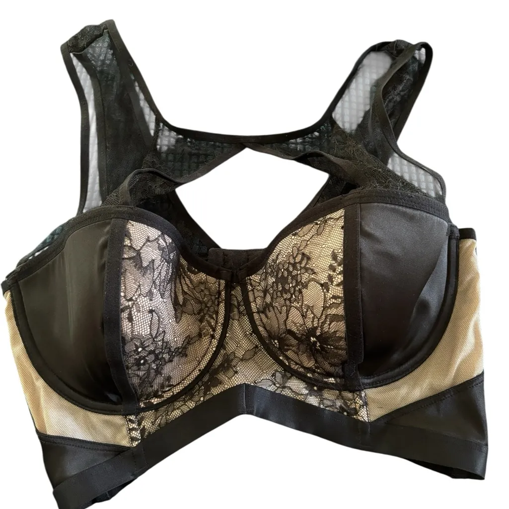 Victoria’s Secret VS Very Sexy Lined Balconet Lacy Bra Sz 34DD Padded Underwire - Image 5