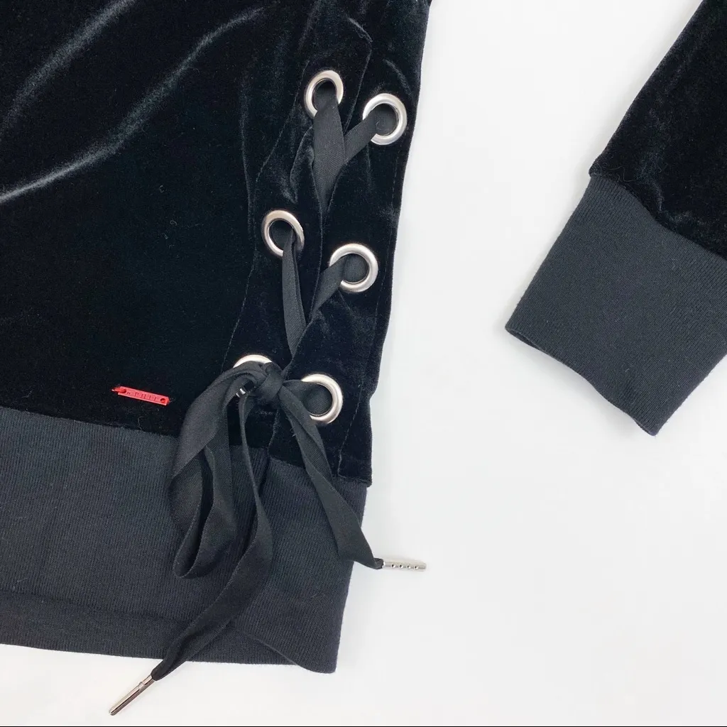 N:Philanthropy Felix Velvet Crew Sweatshirt: Velvet Black - Image 7