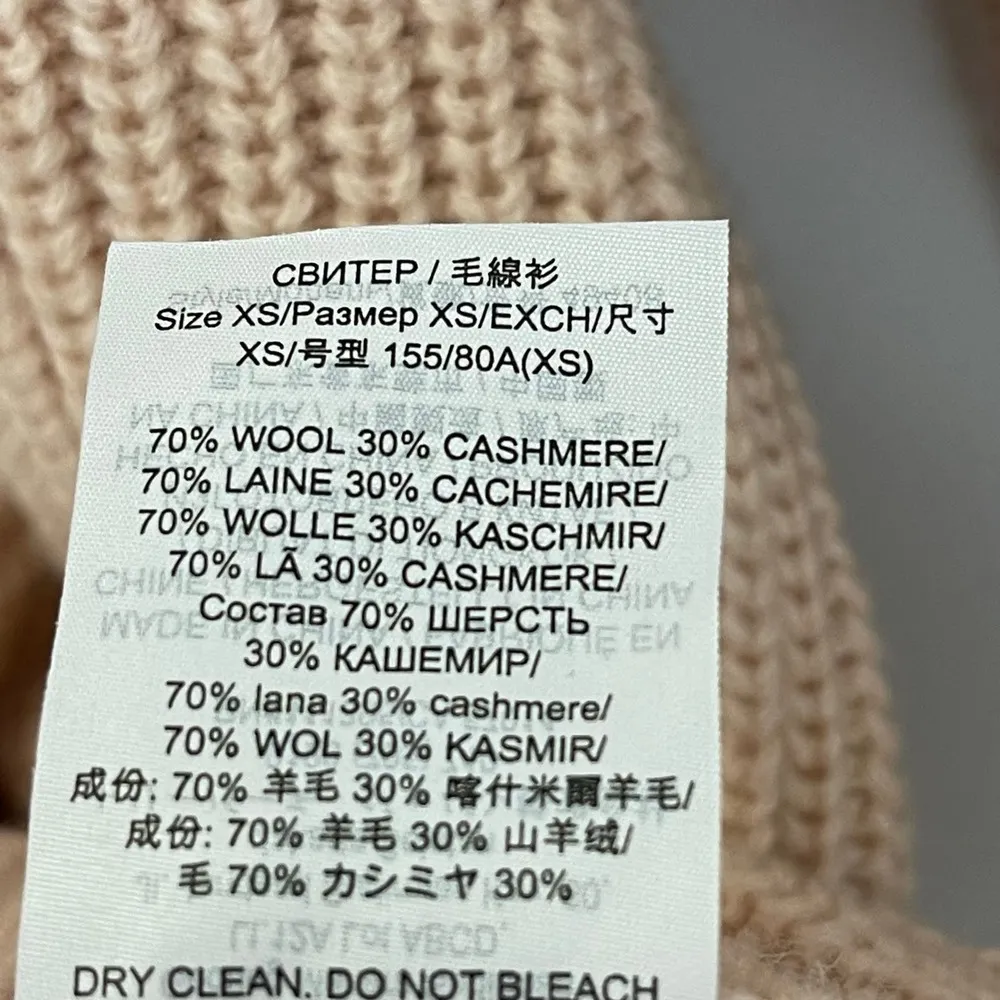 NWT Tory Burch Inez Turtleneck Coastal Pink Sweater Size XS - Image 9