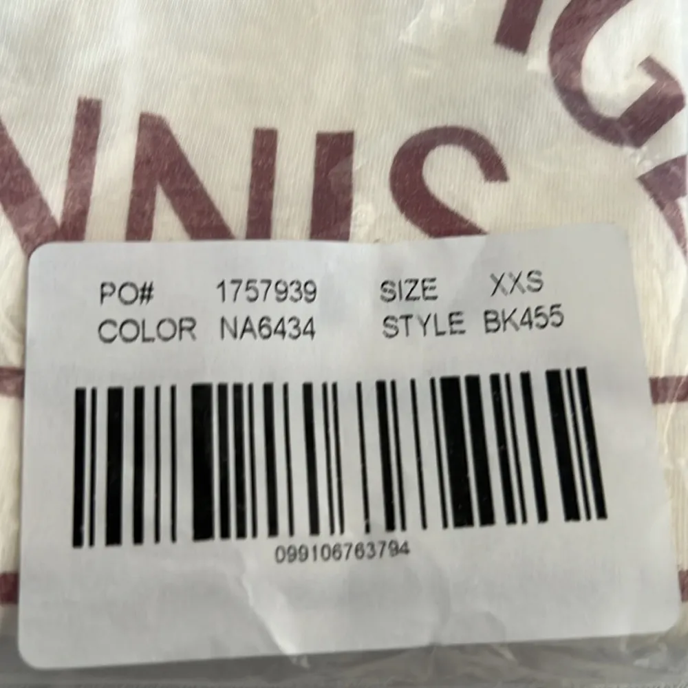 Broken-in jersey "West Side Tennis League" cropped T-shirt Top Size XXS - Image 3