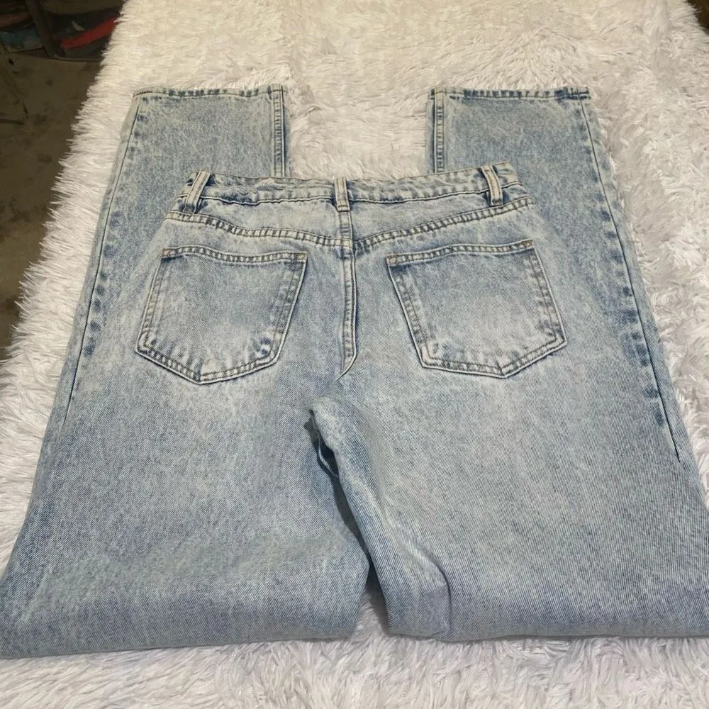 LIONESS  French Kiss Straight Leg Jean in Blue Denim NWT - Image 8