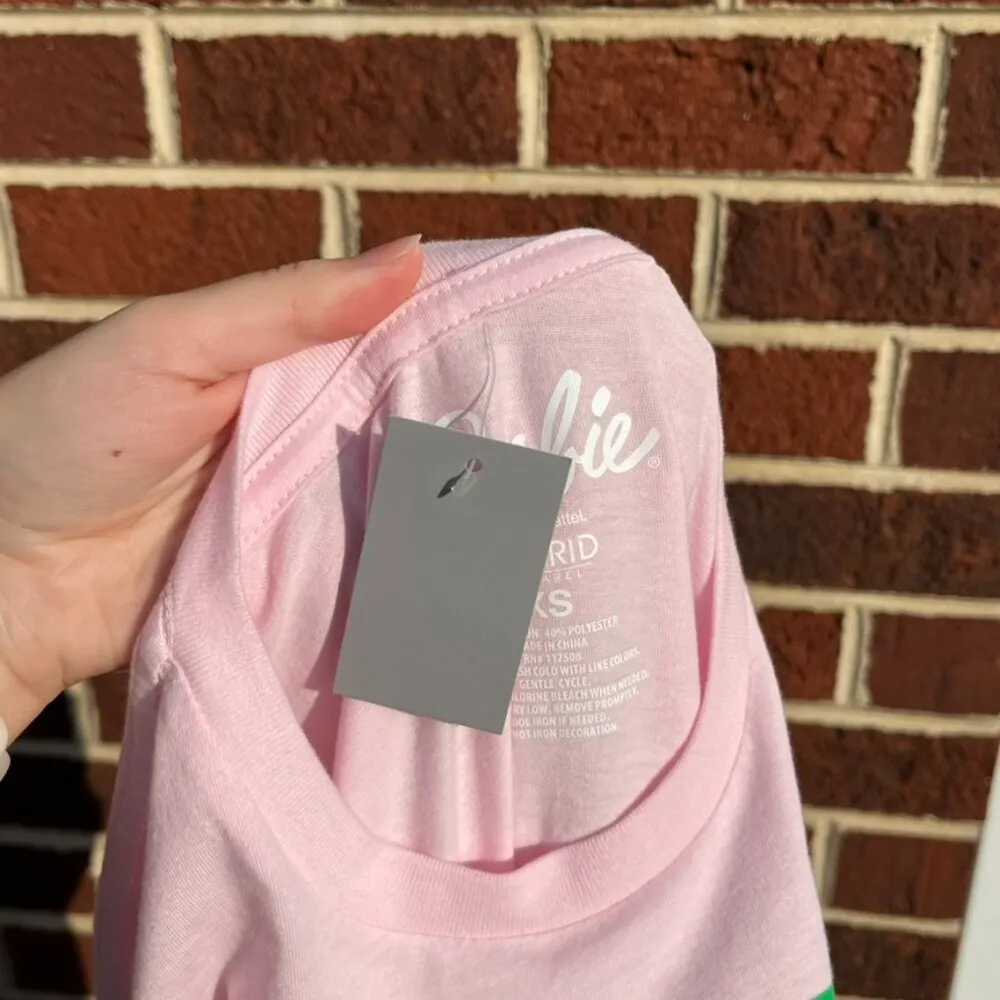 Barbie Pink Los Angeles Sports Club Graphic Tee Women's XS NWT - Image 6