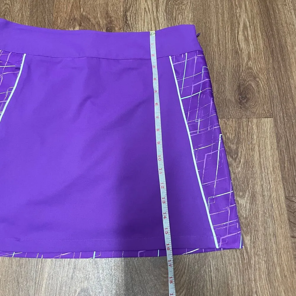 Adidas Womens Purple White Clima Cool Tennis Skort Skirt Attached Shorts 4 Small - Image 11