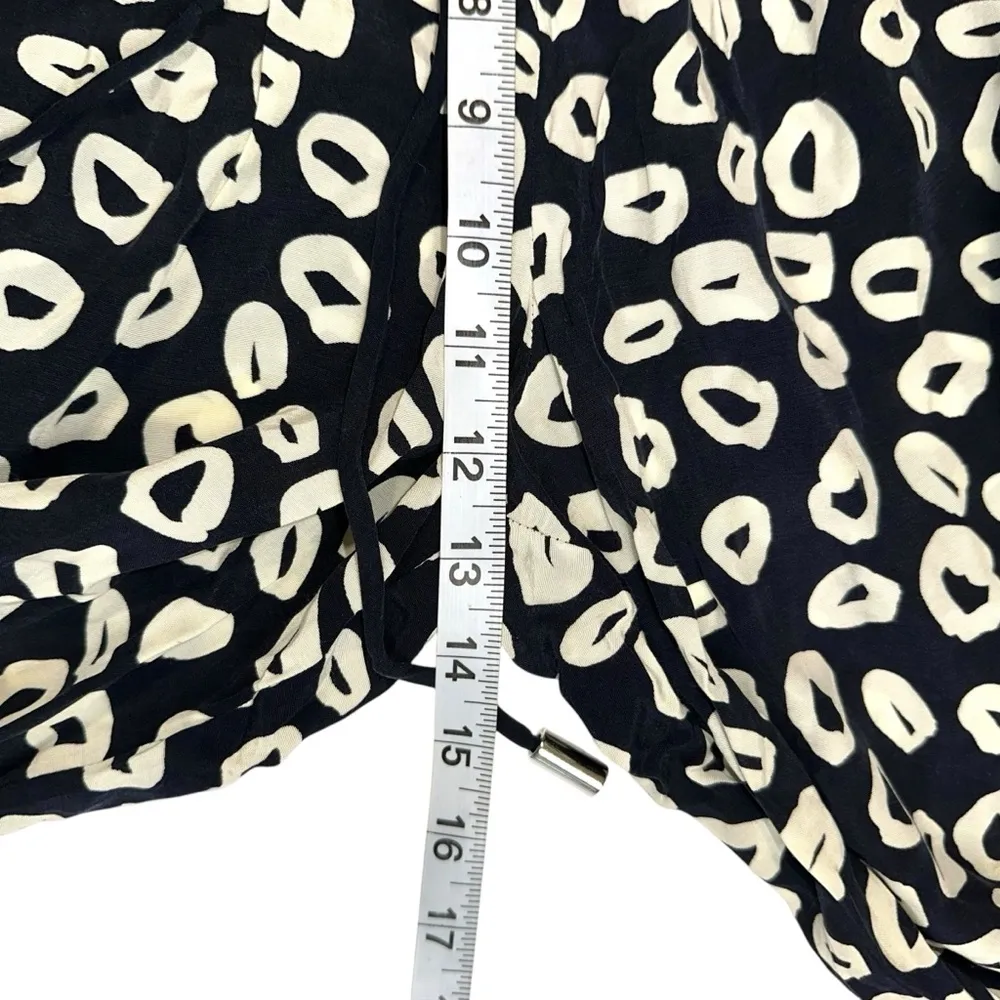 Whistles Cheetah Print Drawstring Pants US 8 White - Image 7