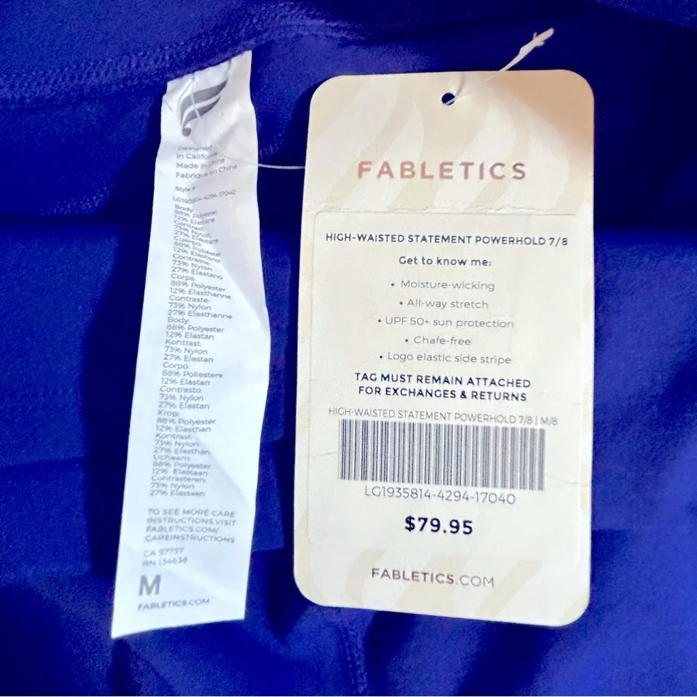 Fabletics High-Waisted Statement Powerhold Legging Size M NWT - Image 7