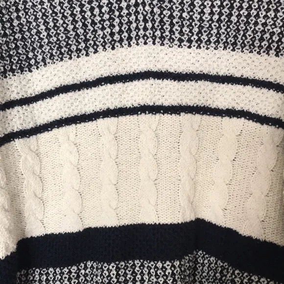 Vtg Liz Claiborne oversized cotton blend knit pullover fall sweater large - Image 6