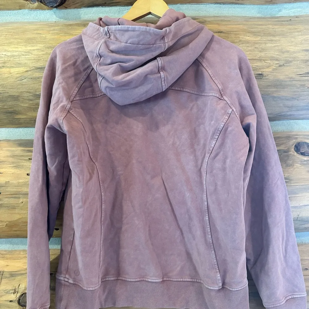 Lululemon Scuba Hoodie Washed Mauve Pullover - Image 5
