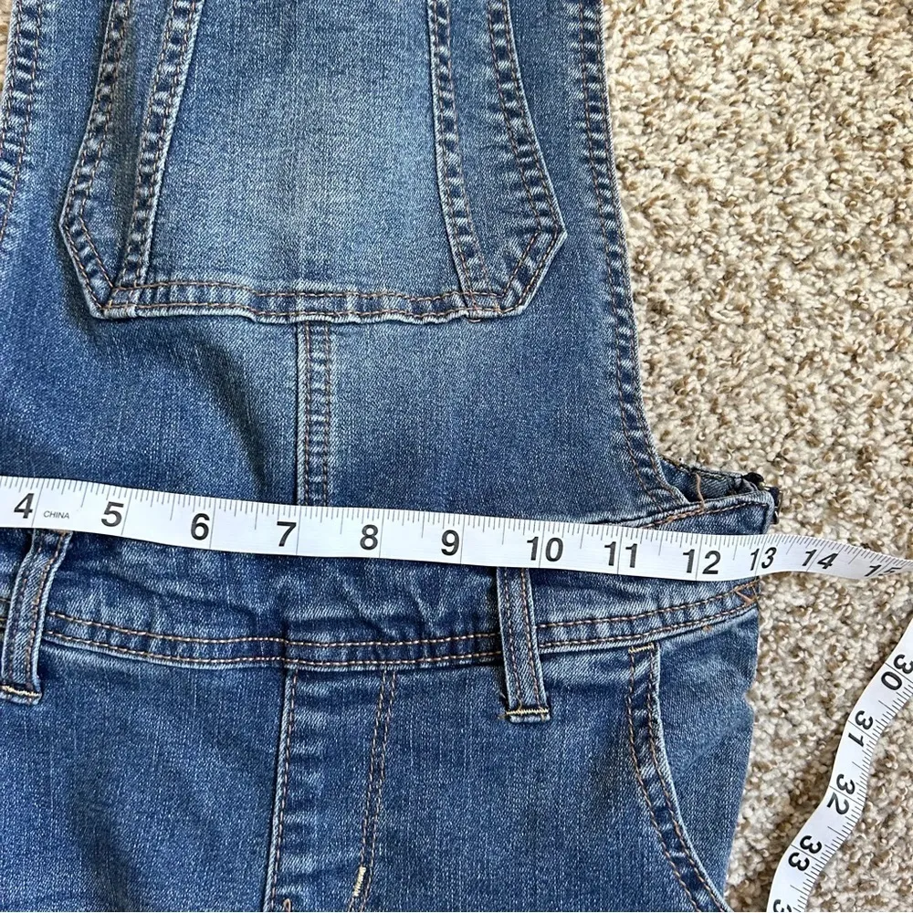 Wallflower Summer Blue Denim Overalls Skinny Fit Casual Spring XS Juniors - Image 12