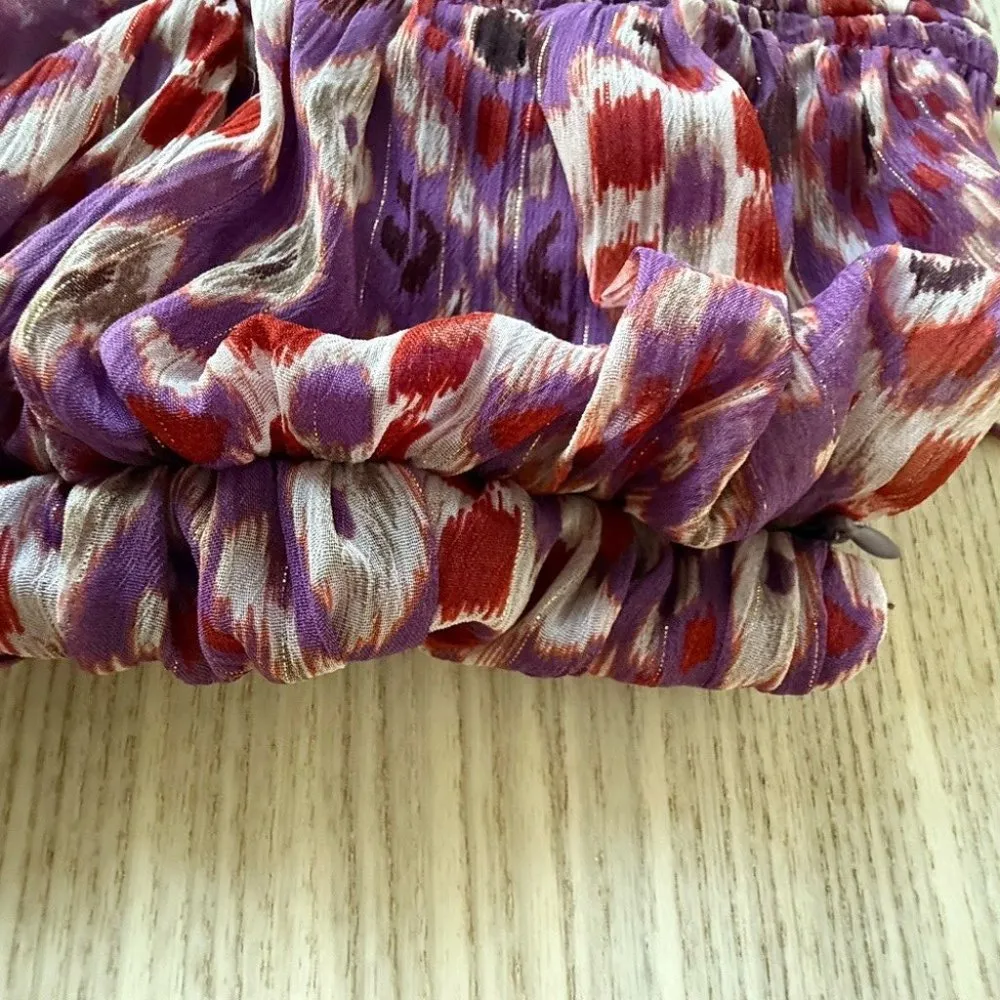 Zara cutout Multicolor metallic Cut-Out Mini Dress women size M - Image 6