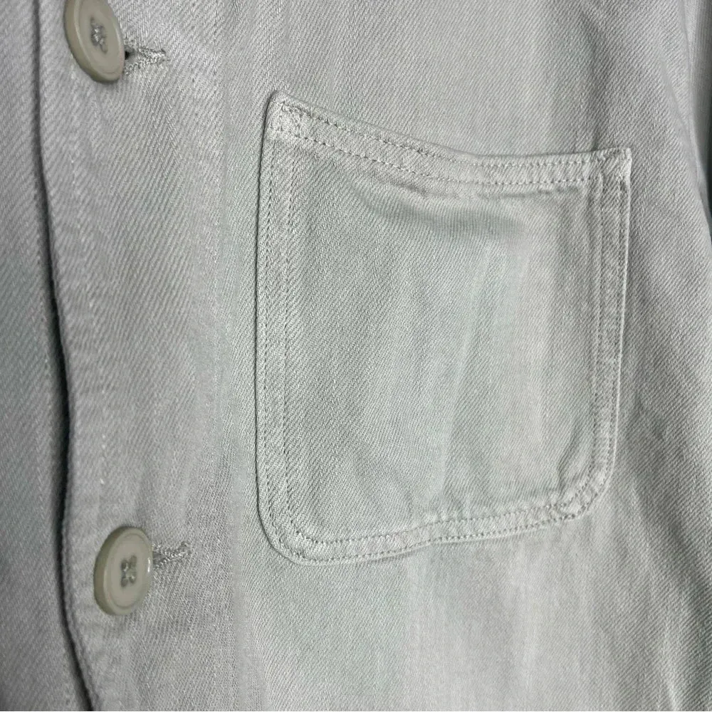 Zara The Victoria Overshirt Jacket in Green Size Medium - Image 5