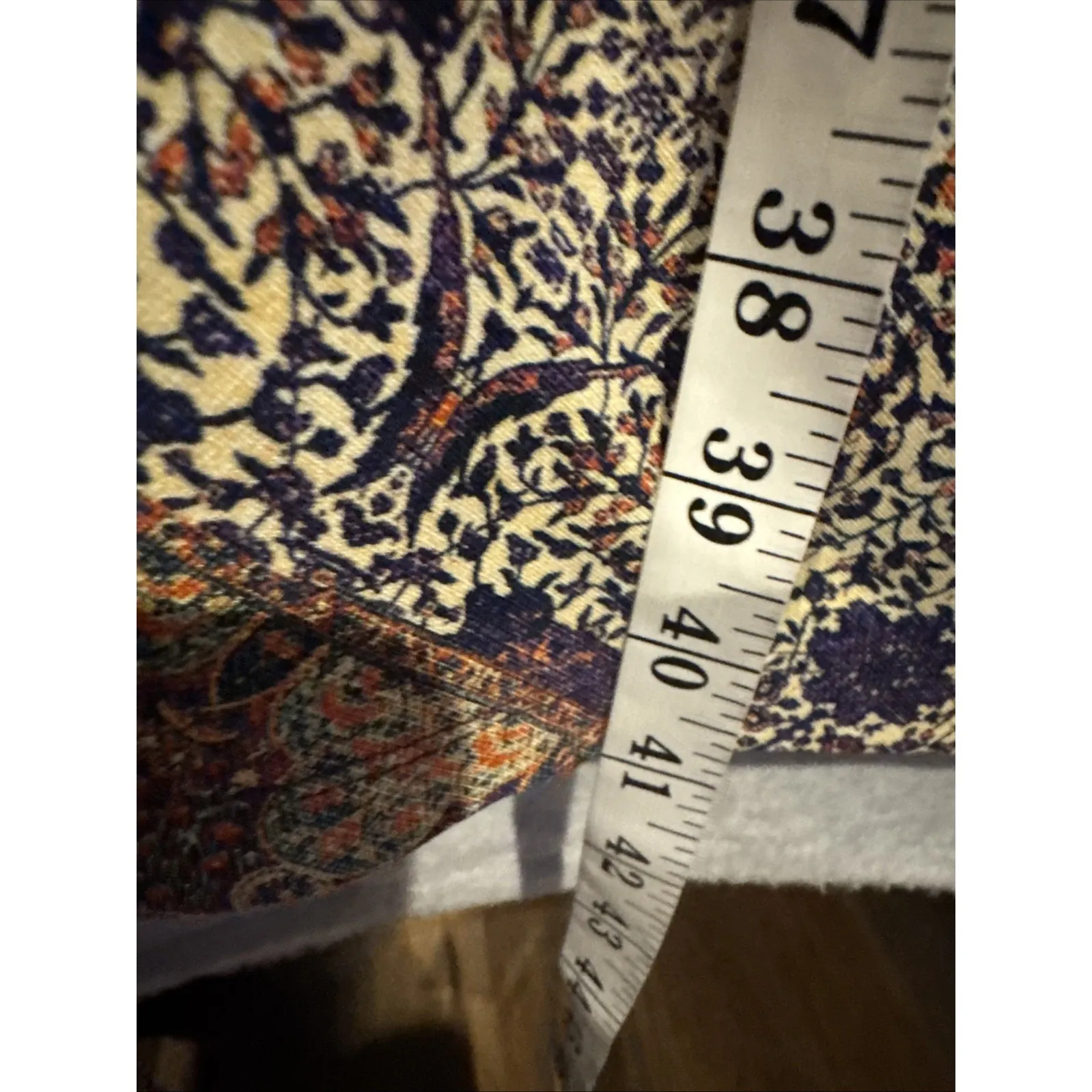 NorthStyle Moroccan Dress Womens 14 Polyester Ethnic Print Tie Waist Lined Purple - Image 14