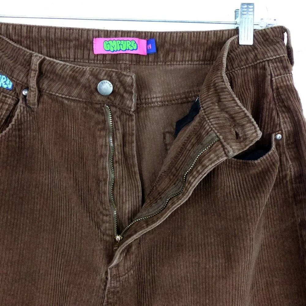 Empyre Pants Womens 11 Brown 32x29.5 Corduroy Loose Baggy Tori Carafe Skate Y2K Size undefined - Image 9