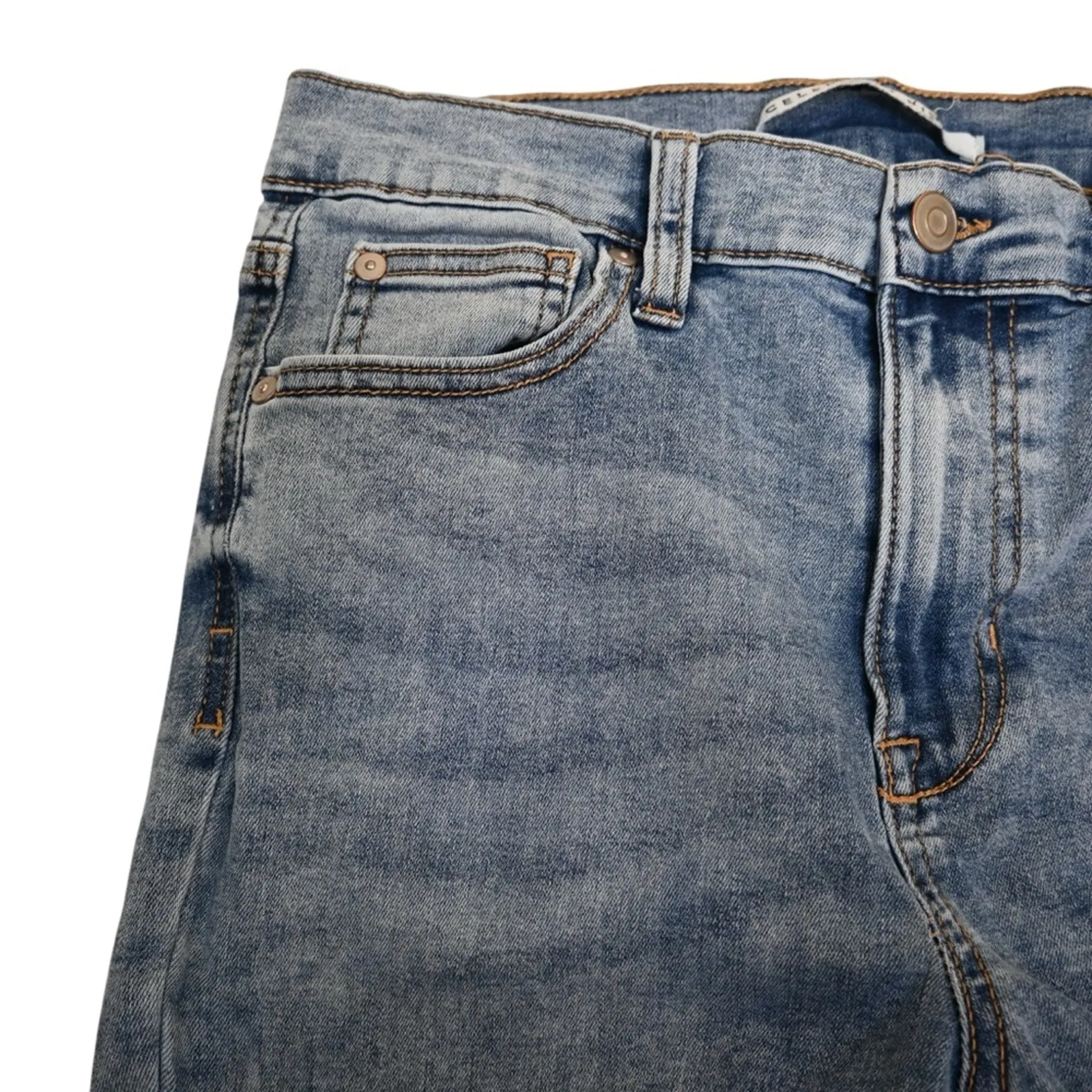 Celebrity Pink Womens 7/28 Distressed Flare Jeans - Image 6