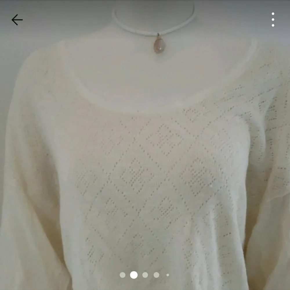 Free PeopleWomen's White Cream Tea Sweater - Image 6