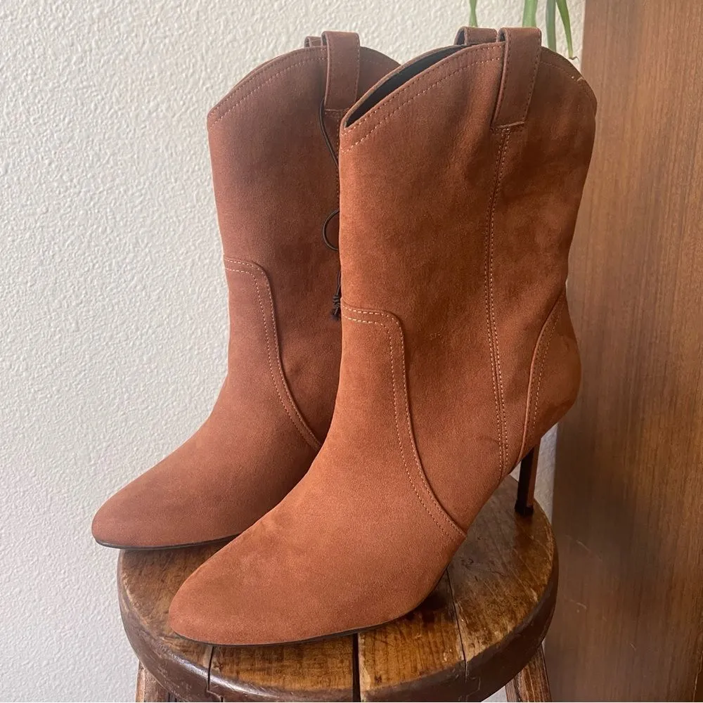 Worthington Women's Brown Size 11M Suede Ankle Boots - Image 5