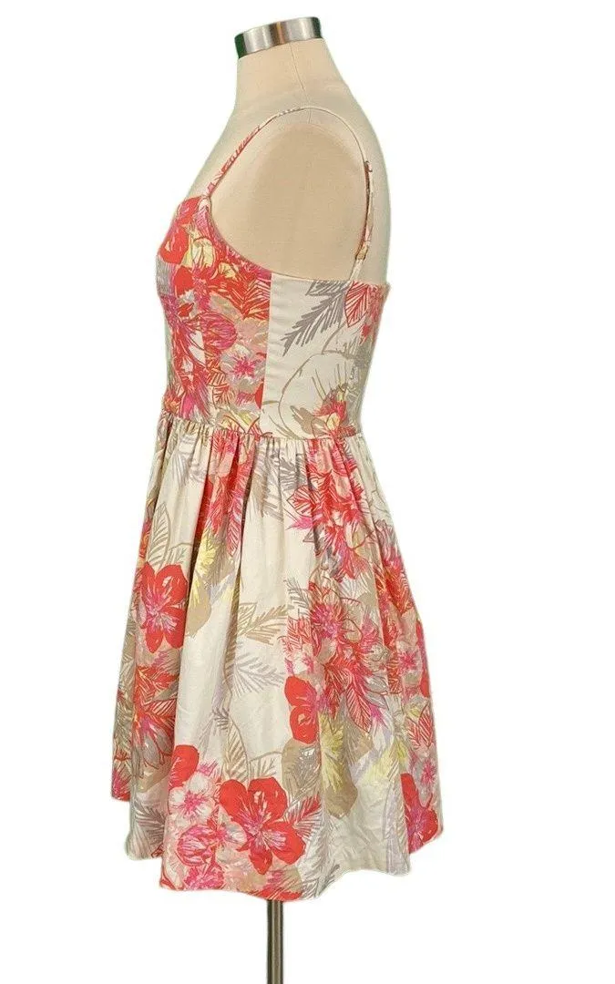 Hawaiian Print Strappy Fit and Flare Mini Party Dress - Image 9