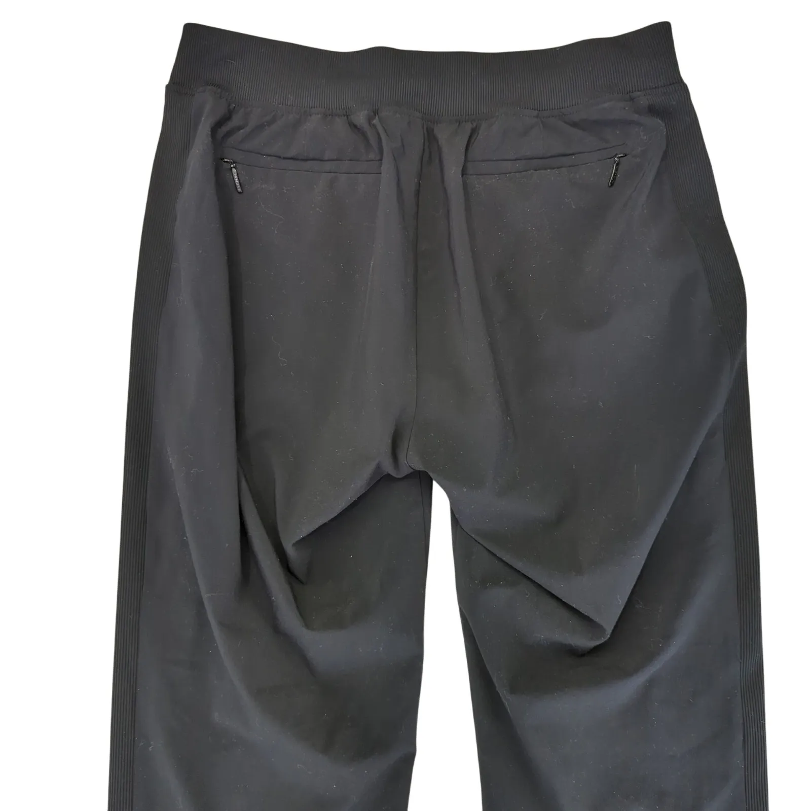 Athleta Brooklyn‎ Mid Rise Ankle Pant 198671 Black Activewear Womens 8 Casual - Image 5