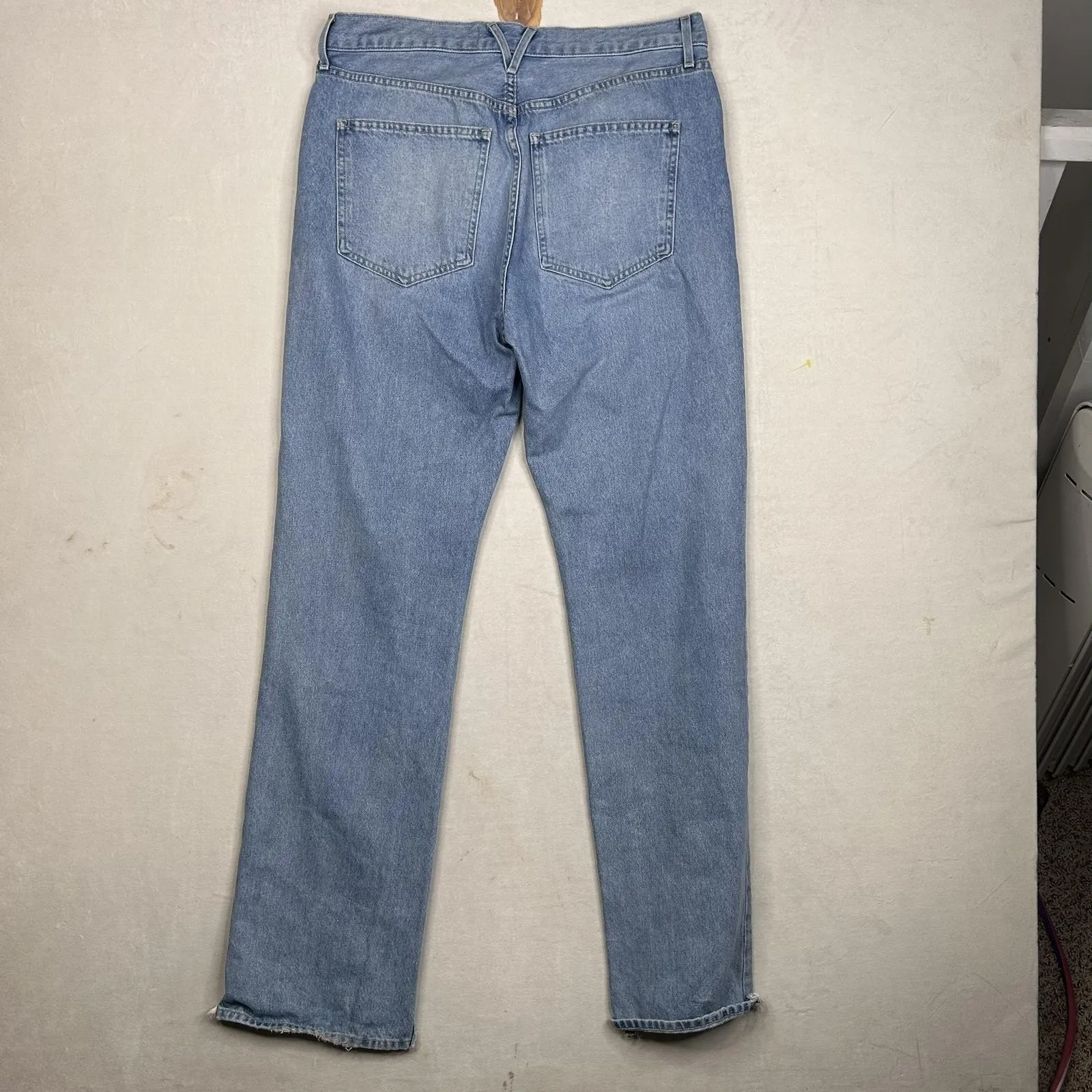 Veronica Beard Jeans Womens 31 Dylan Full Length Straight High Rise Sunset Pier - Image 13