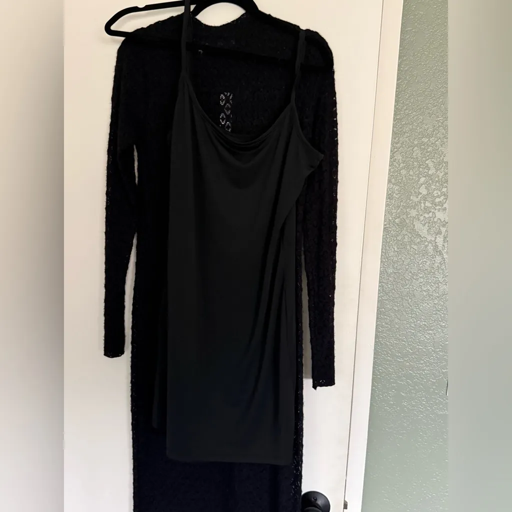NWT sanctuary knitted sheet maxi dress with slip - Image 5