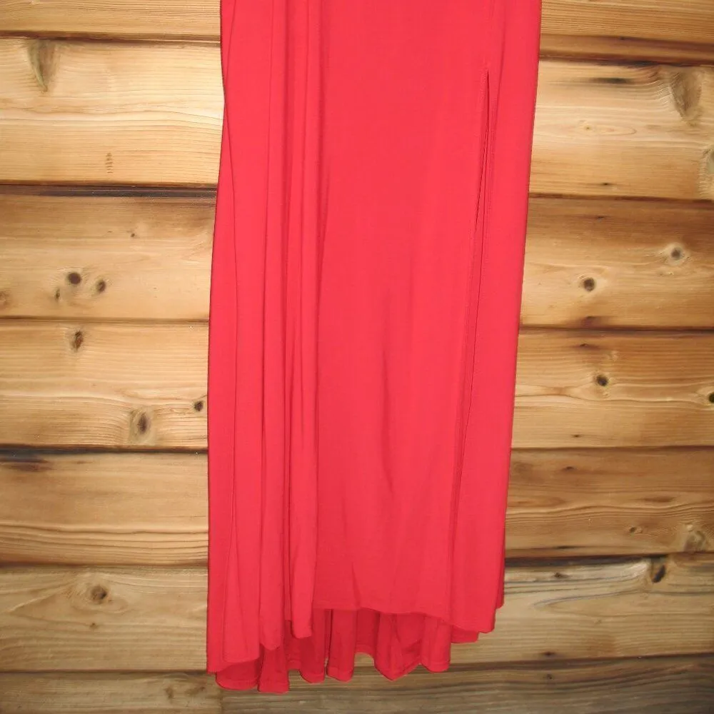 Jump Apparel Juniors One Shoulder Jersey Gown with Cutout - Image 5