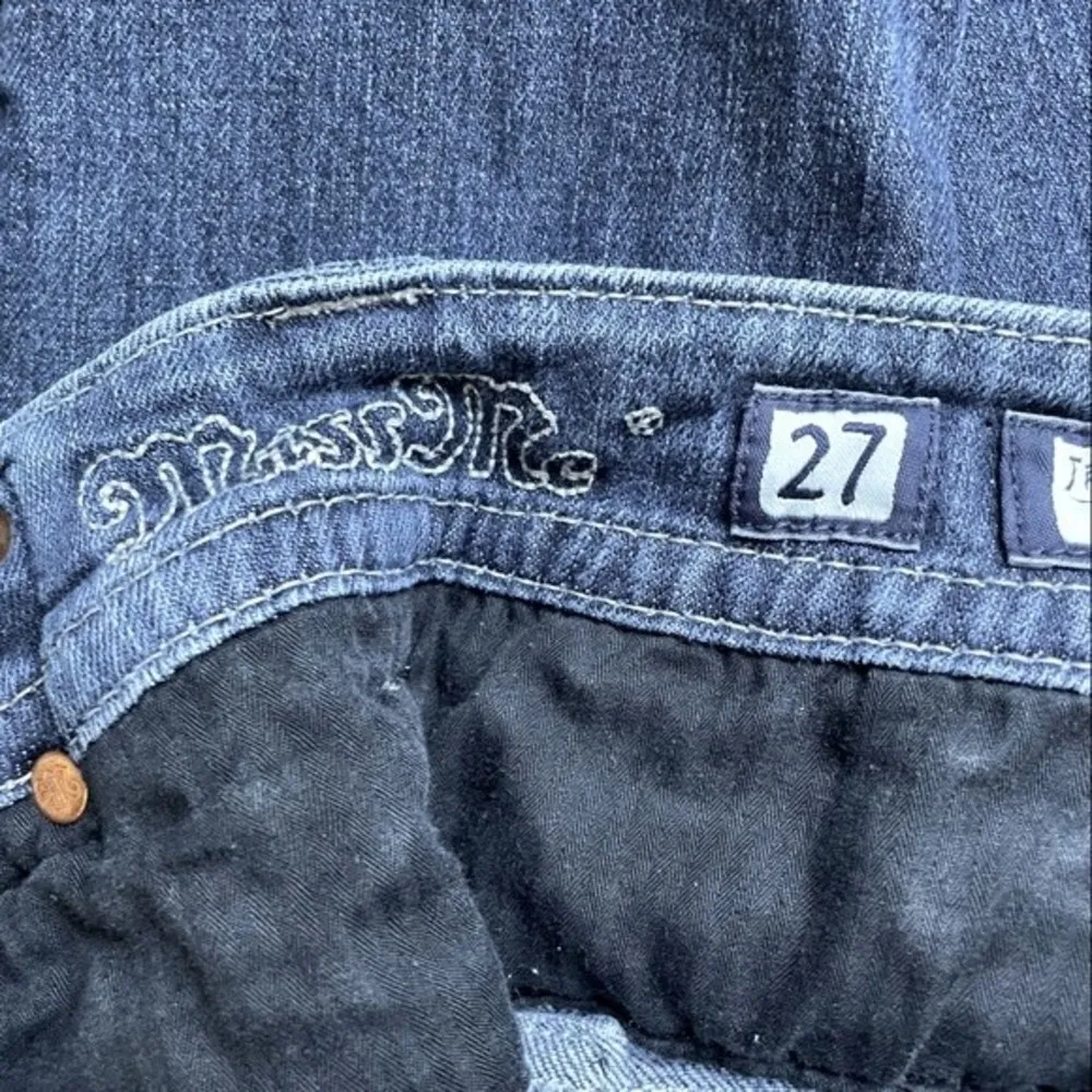 Miss Me Jeans Skinny Embroidered Rhinestone Bling Medium Wash Size 27 JP6211S - Image 10