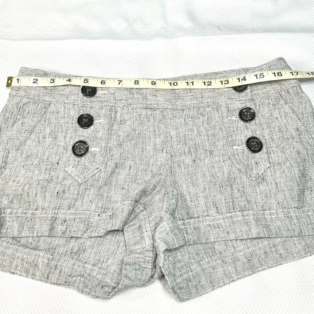 Express Gray High Waist Shorts with Nautical Flair - Image 4