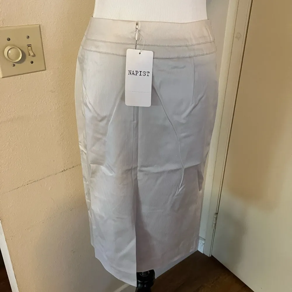 Napist Women's Work Office Business Stripes Pencil Skirt - Image 4