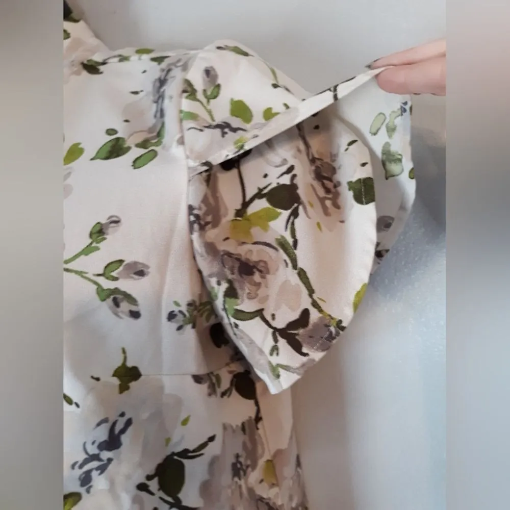 Denim and Co button down floral blouse - Image 4