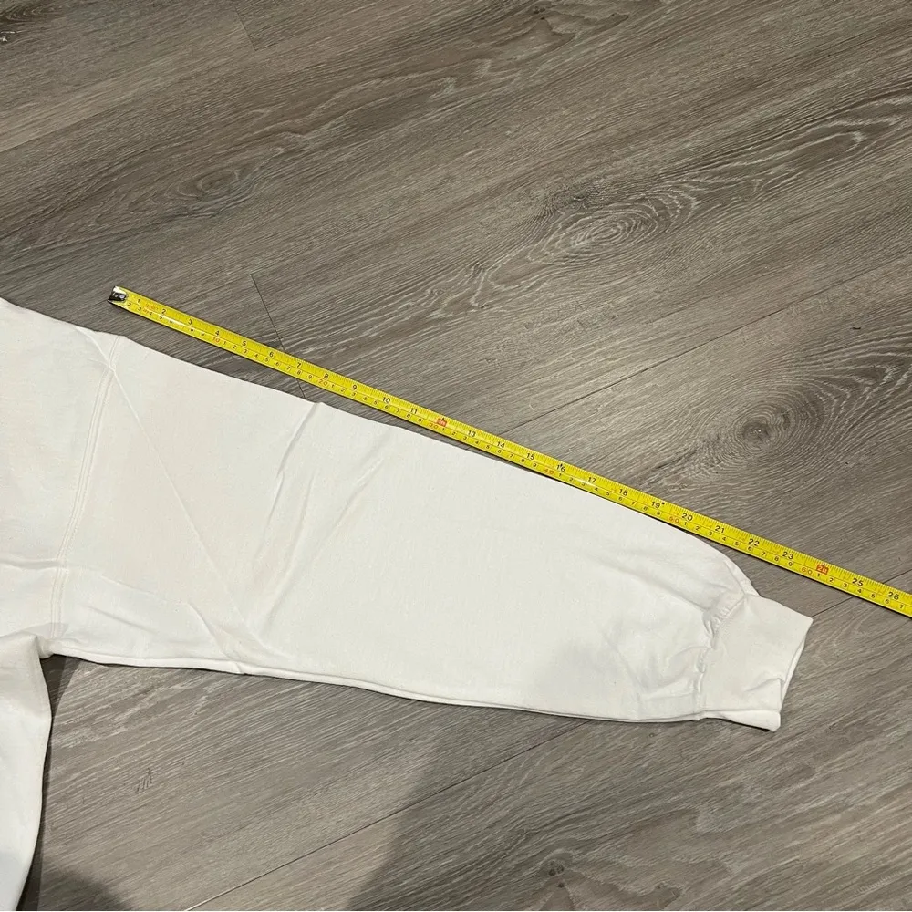 snoopy peanuts white long sleeve sweater tee shirt Size L - Image 6