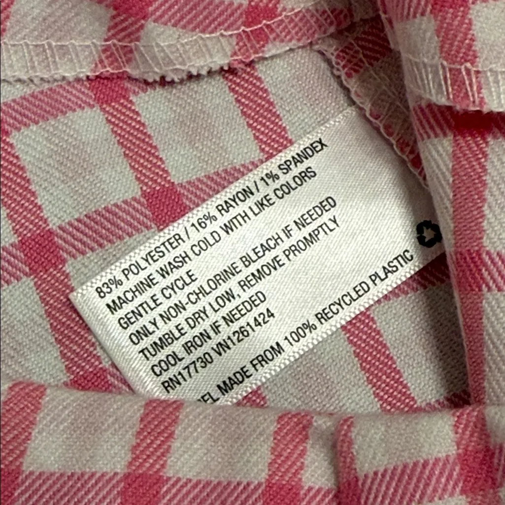 Wild Fable Pink Plaid Mini Skirt - Image 3