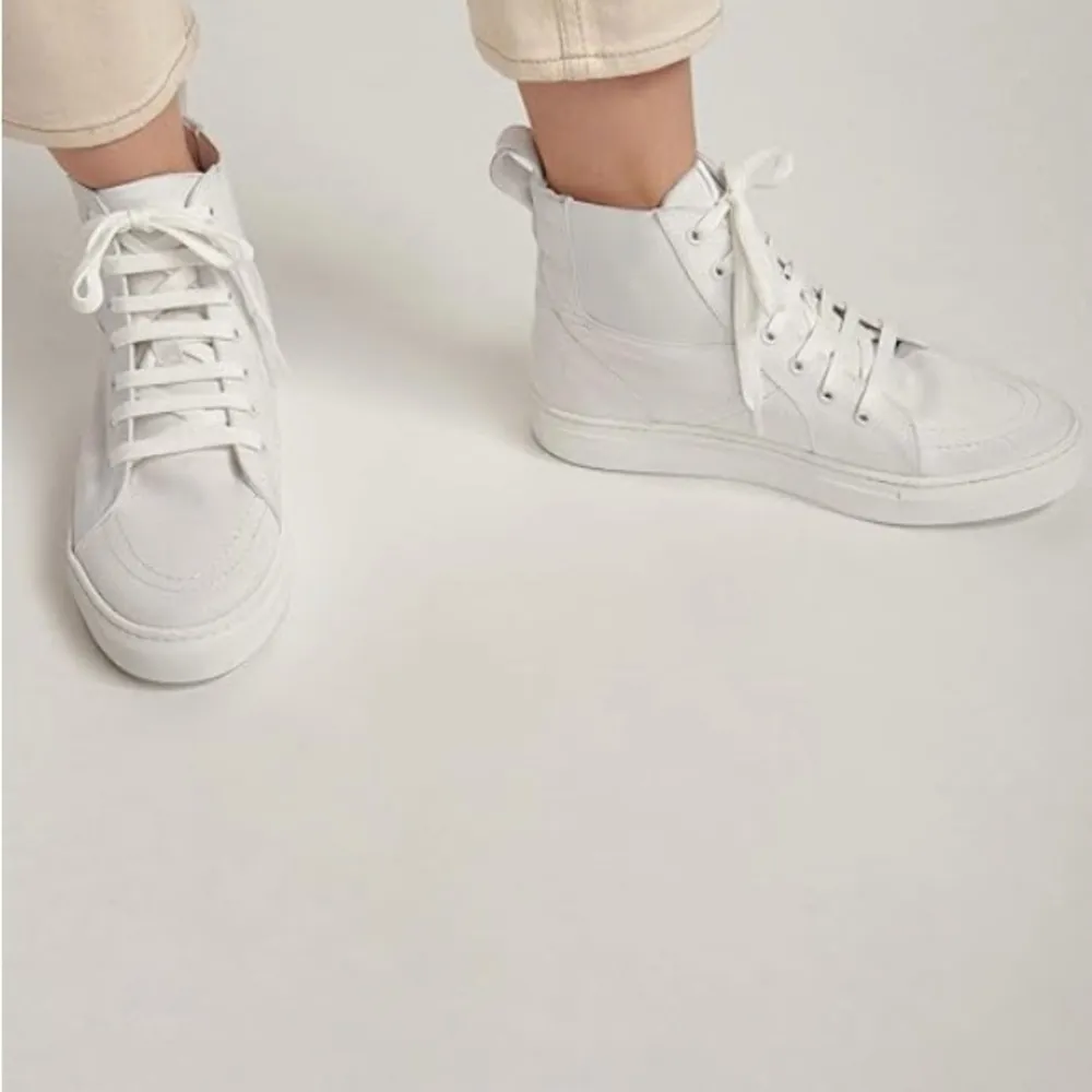 Women's White High-Top Sneakers - Image 2