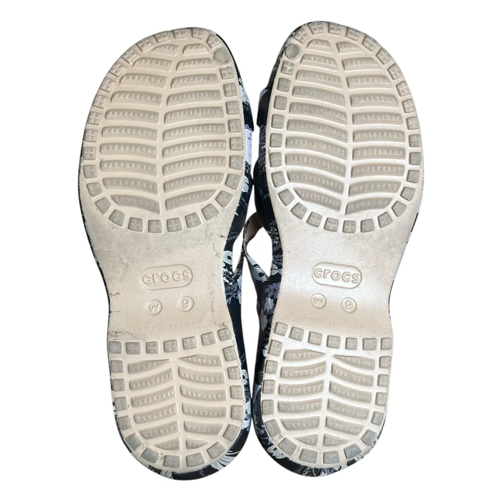 CROCS Sandals Womens Sz 9 Meleen Twist Shoes Floral Rubber Slide Slip On Comfort - Image 7