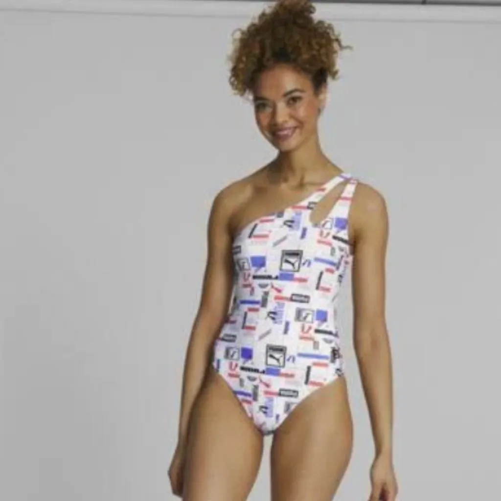 NWT PUMA 1PC One Shoulder Swimsuit - Image 2