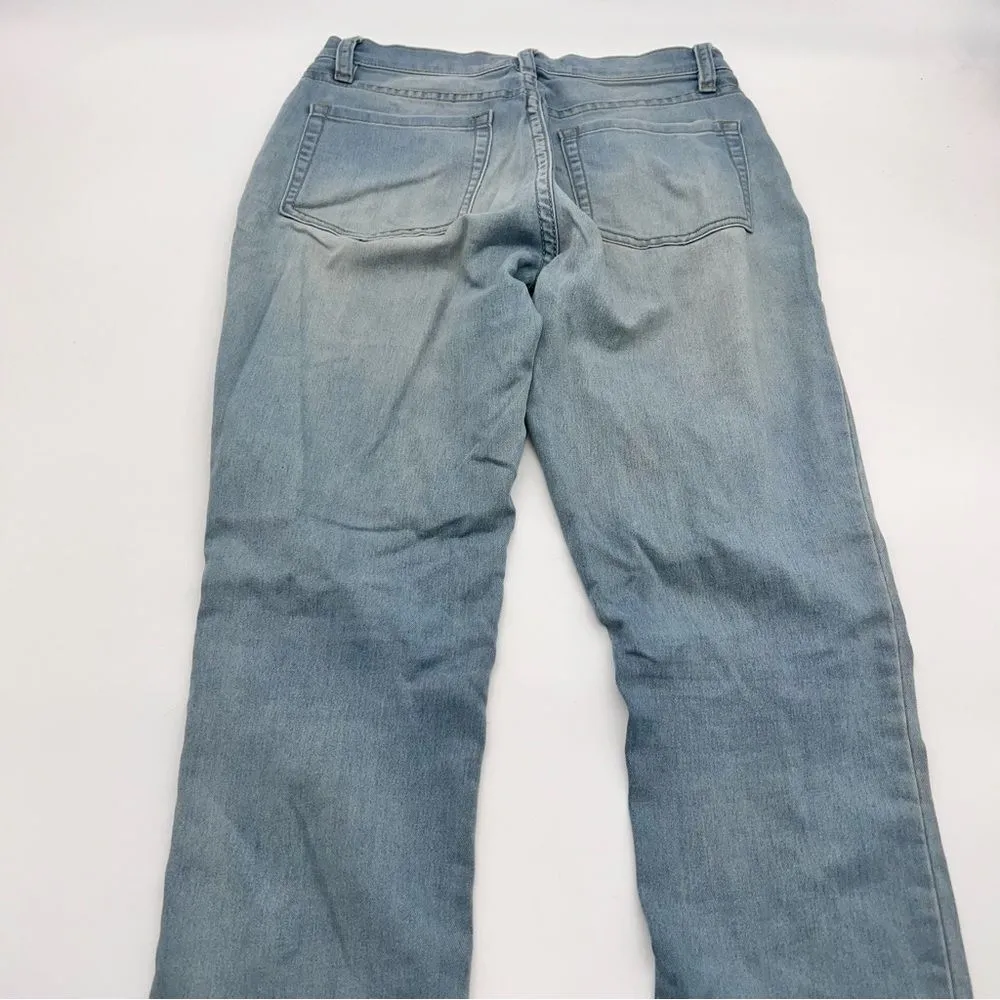 Free People Women's Long and Lean Light Wash Skinny High Rise Jeans-Size 25 - Image 4