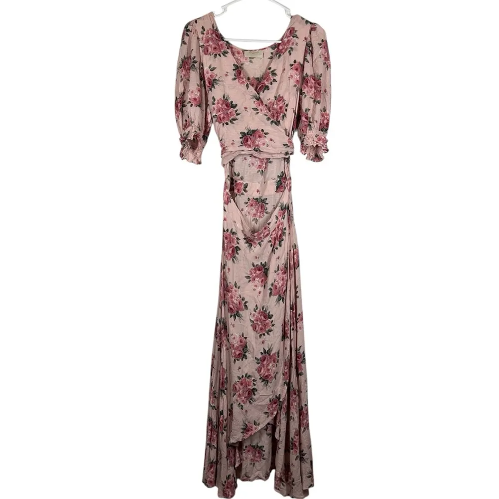 Auguste The Label Roselle Isobel Floral Dress Size US 10 Pink - Image 3