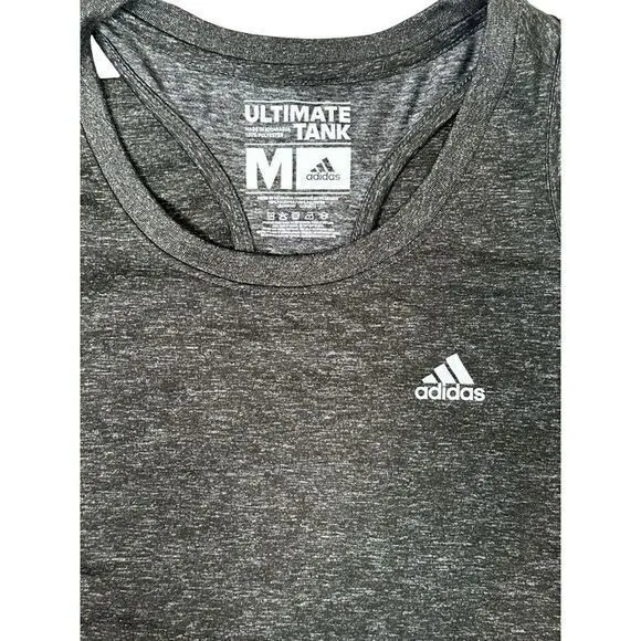 Womens Adidas‎ Climalite Size Medium Razorback Gray Ultimate Tank Top - Image 4