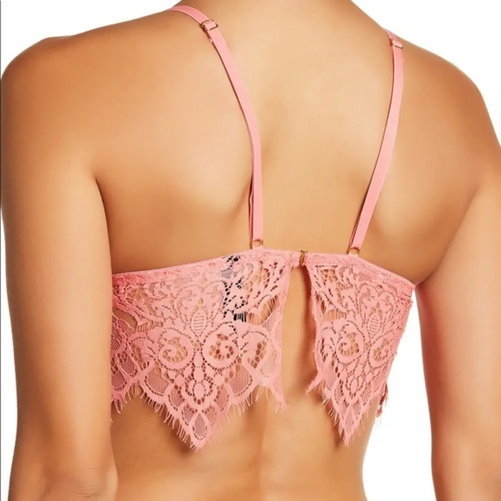 Sam Edelman lace pink longline bralette bra new - Image 4