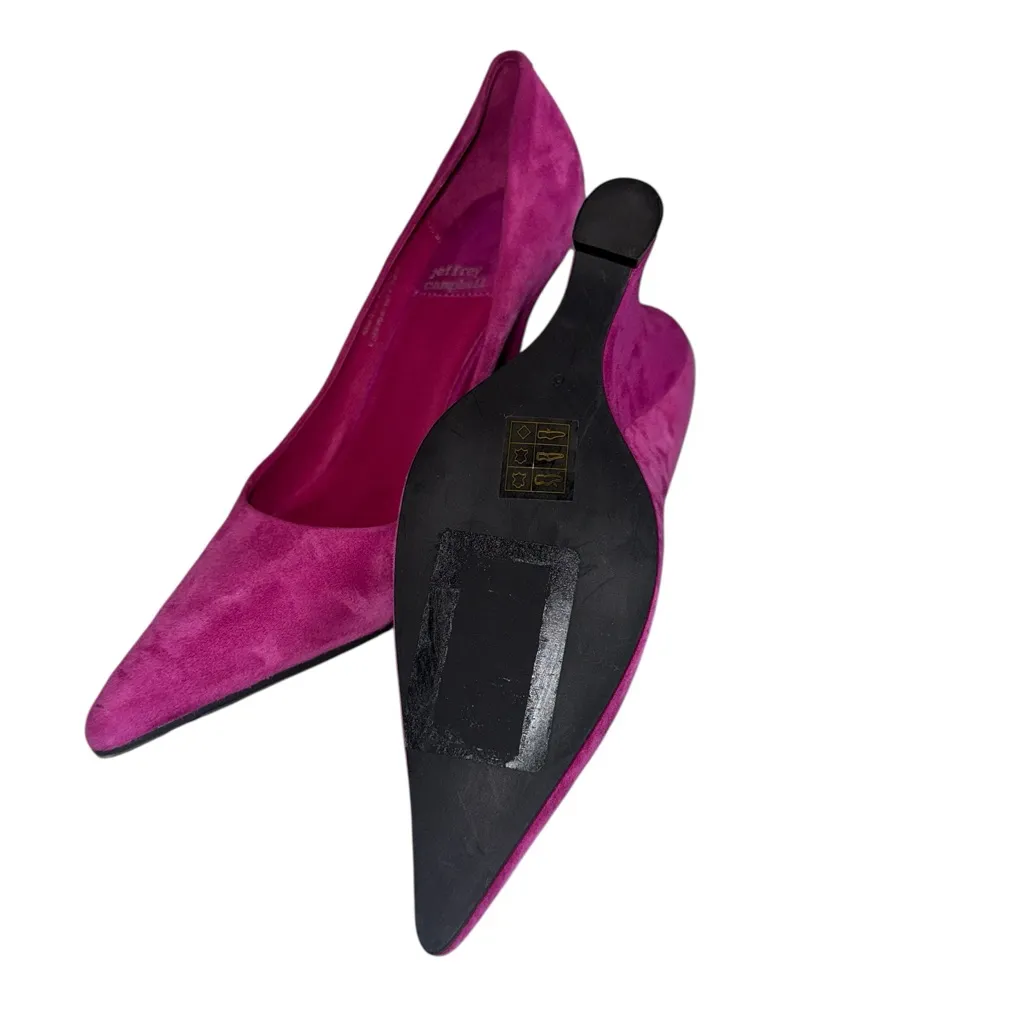 NEW Anthropologie X Jeffrey Campbell Intrigued Heels Purple - Image 8