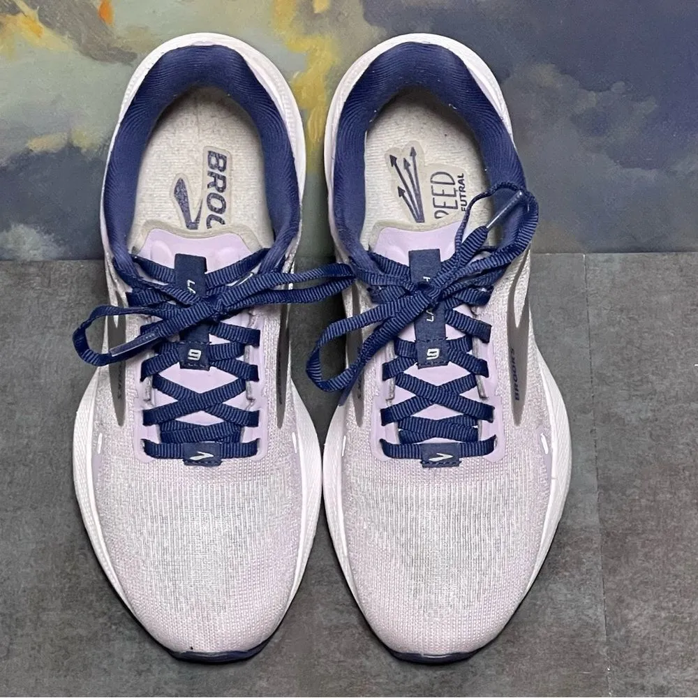 Brooks Launch 9 Lilac & Silver Women's Running Shoes Size 6.5B - Image 10