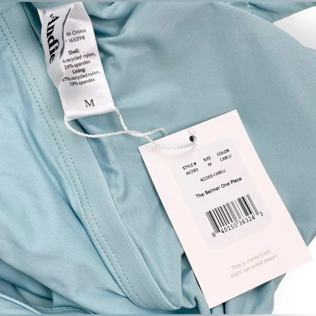 Andie Swim ‘Belmar’ | One Piece Swimsuit | Size Medium | Caribbean Blue - NWT - Image 10
