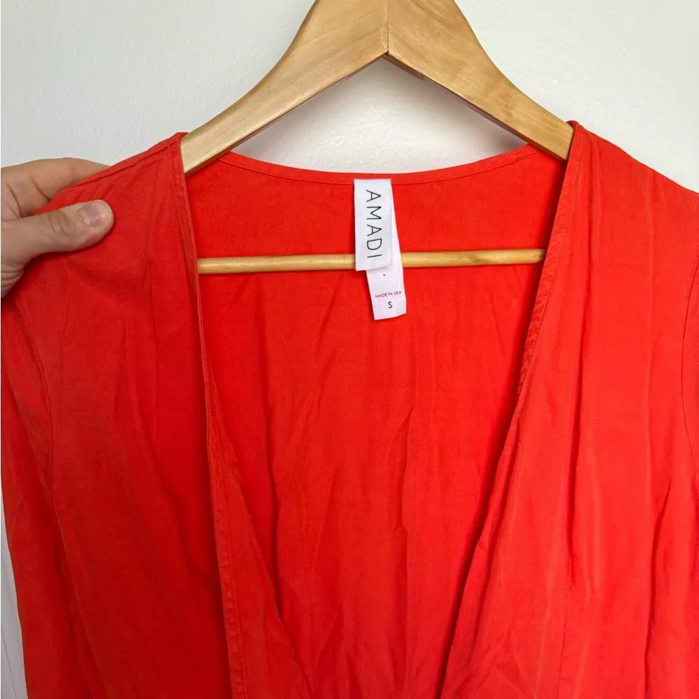 • Anthropologie • NWOT Amadi Women’s Coral Jumpsuit Size Small - Image 7