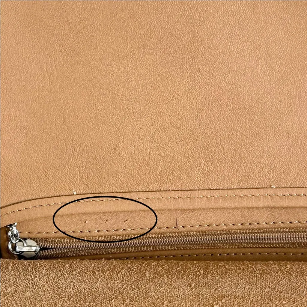 Vintage Coach Tan Leather Slim Hippie Flap Saddle Bag Crossbody - Image 7