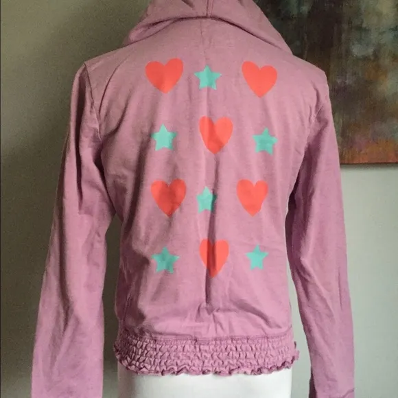 Kirra Purple zip up Hoodie Y2K - Image 2