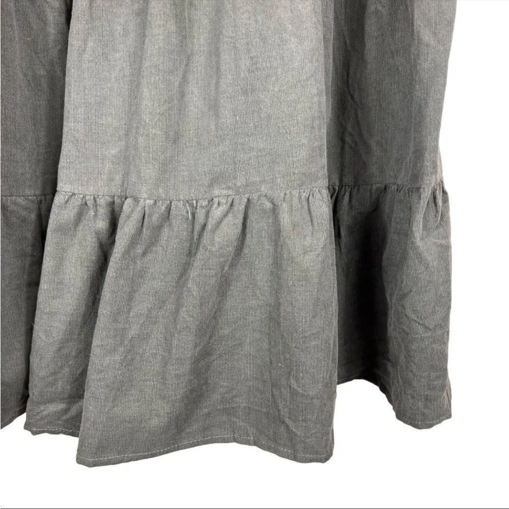 NWT hayden overall corduroy tiered dress M - Image 8