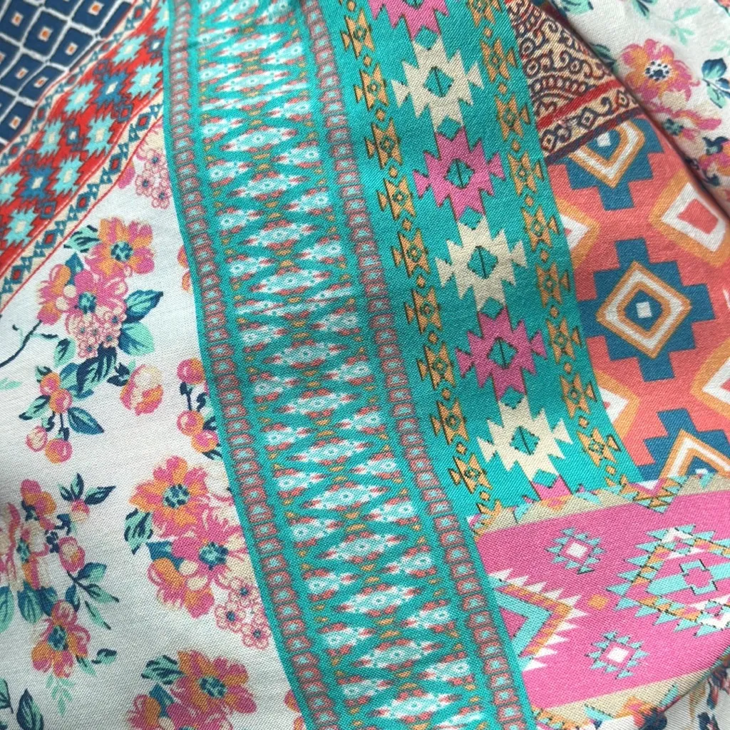 TOLANI Collection Beautiful Multicolor Printed Maxi Skirt - Image 7