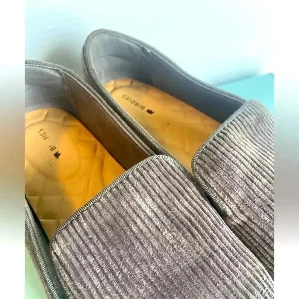 Birdies The‎ Swift Women's Size 9.5 Charcoal Gray Corduroy Slippers Shoes New - Image 7
